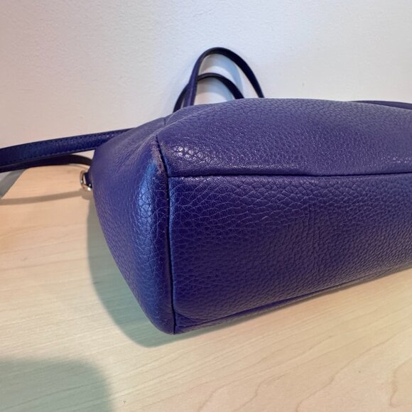 Coach Kelsey Pebbled Leather Satchel | Purple Violet | Crossbody Option 💜 - Picture 7 of 15
